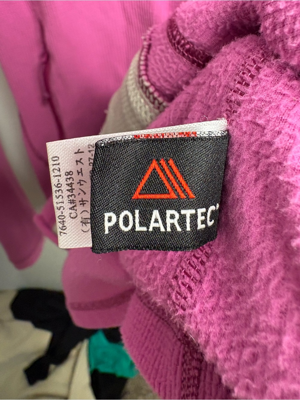 Arc'teryx Women's Magenta Delta LT Full Zip Size XL Polortec Waffle Knit - Picture 5 of 6